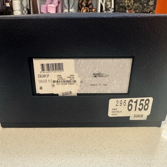 Men’s Dior B23 low top sneaker in white and black Dior oblique canvas. Size 49. - Picture 6 of 9